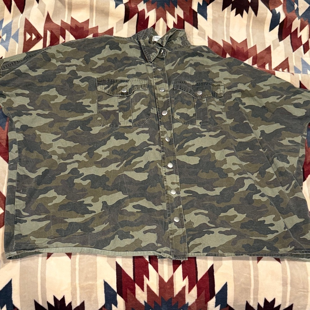 Camouflage Button Down Shirt